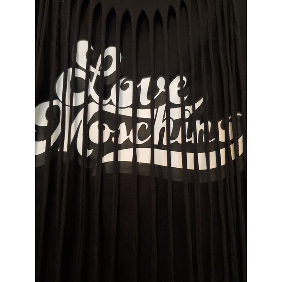 Love Moschino Black Fringe Cut Tank Top 90's Size 6 US NWT $170 - Picture 6 of 16